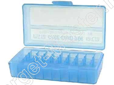 MTM CASE-GARD  -  Munitie Bewaar Doos  -  P50-9M  -  inhoud 50  -  kleur BLAUW